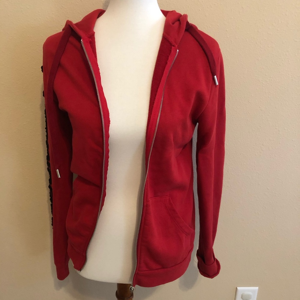 HAPPINESS Happy Zip Up Jacket- RUBY - Picture 6 of 11